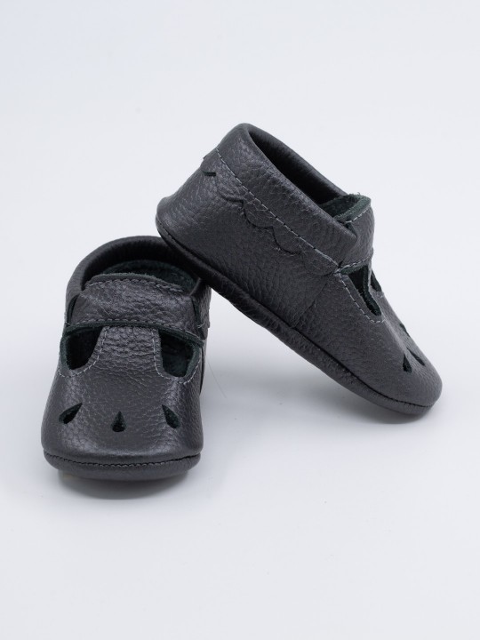 Nena Serisi Siyah Bebek Makosen Ayakkabı