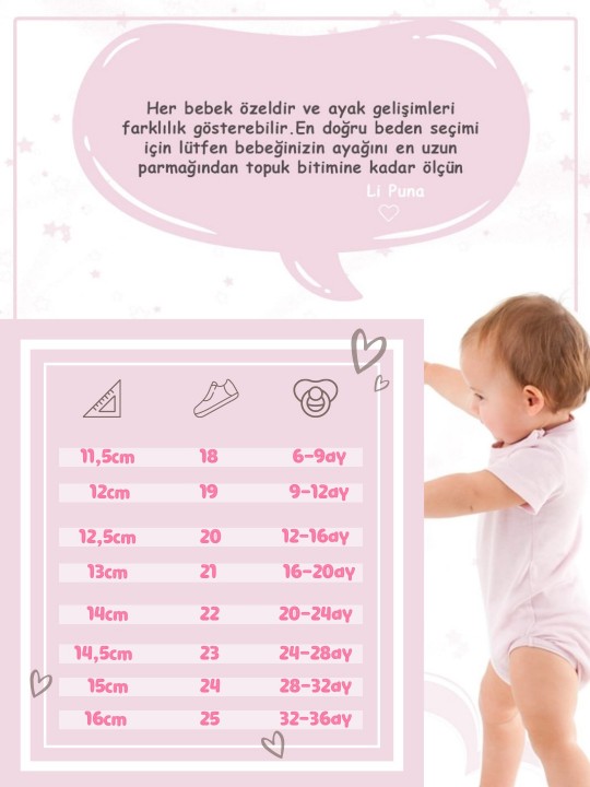 Beyaz Bebek Sandaleti