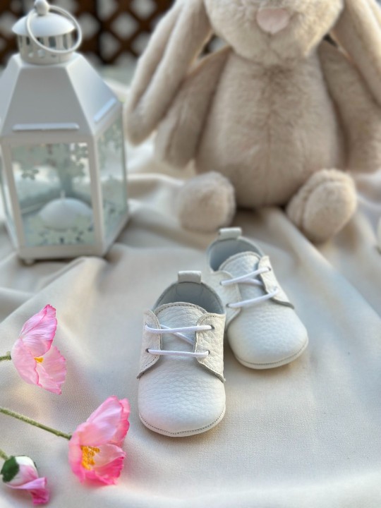 İsimli Beyaz Casual Bebek İlk Adım Ayakkabısı