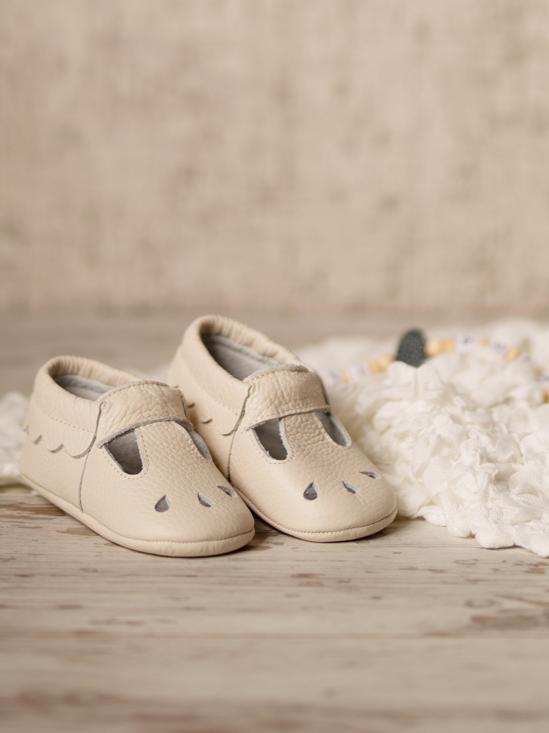 Nena Serisi Beyaz Bebek Makosen Ayakkabı