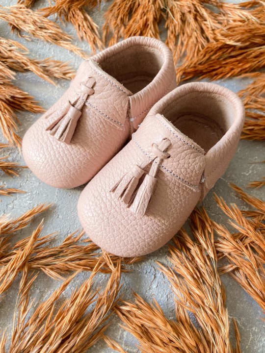 Hakiki Deri Pembe Bony Bebek İlk Adım Ayakkabısı