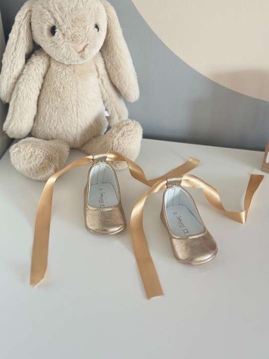 Gold Babet İsimli Kız Bebek Ayakkabısı