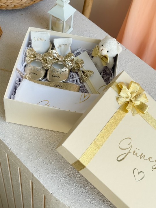 Gold Shine Zıbınlı Bebek Hediye Seti