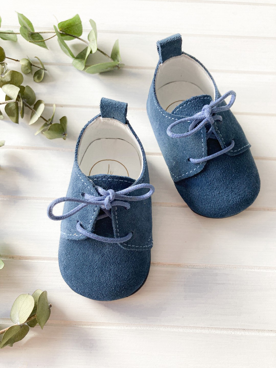 İndigo Mavisi Süet Bebek Ayakkabısı