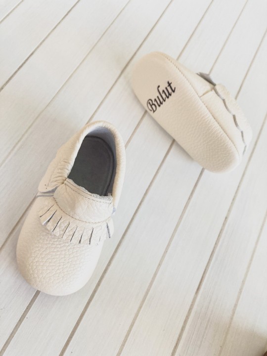 Beyaz Dani İsimli Bebek Ayakkabısı