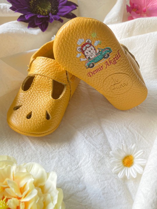 Sarı Nena İsimli Bebek Ayakkabısı