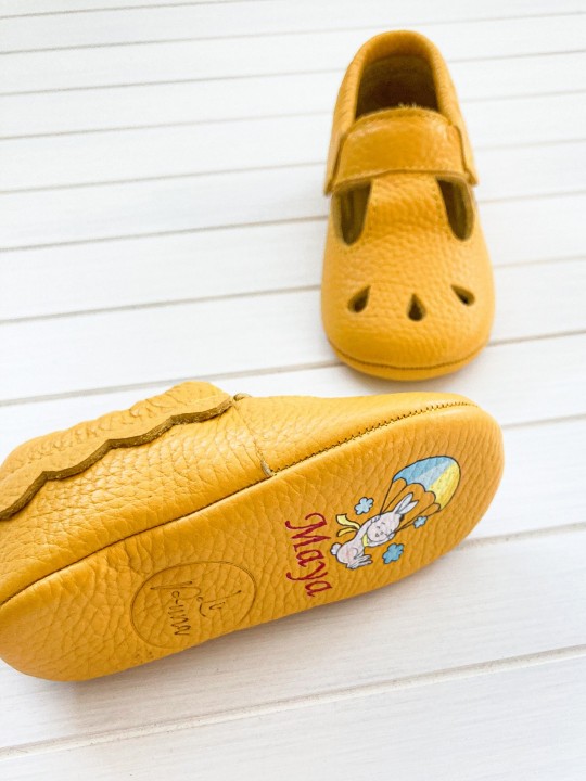 Sarı Nena İsimli Bebek Ayakkabısı