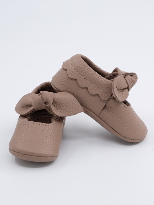 Luz Serisi Kahverengi Bebek Makosen Ayakkabı