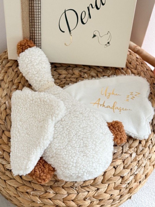 Kaz Uyku Arkadaşı İsimli Bebek Hediye Seti