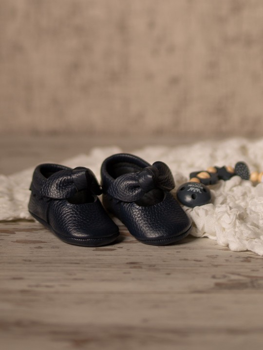 Luz Serisi Lacivert Bebek Makosen Ayakkabı