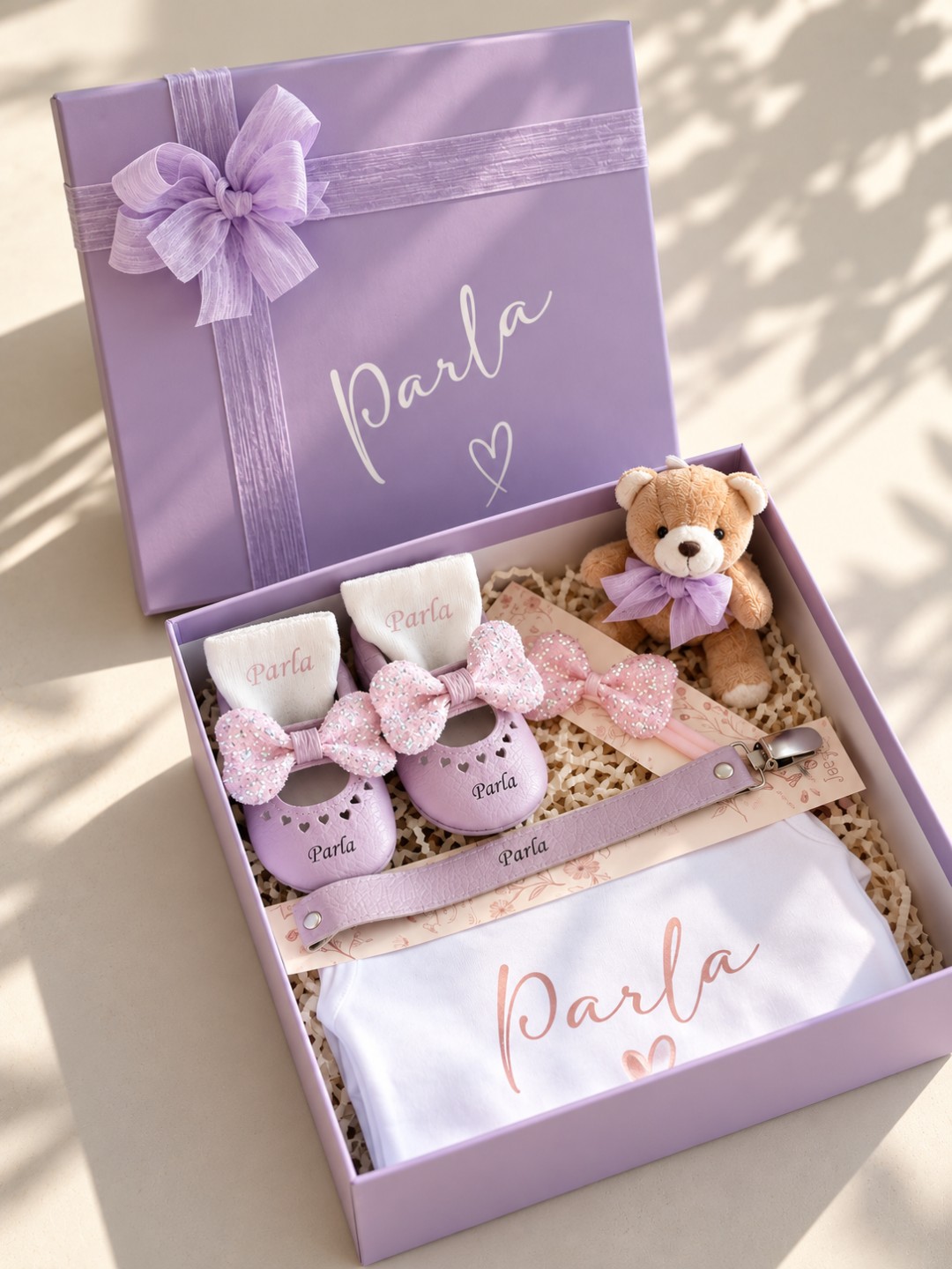 Lila Shine Zıbınlı Bebek Hediye Seti