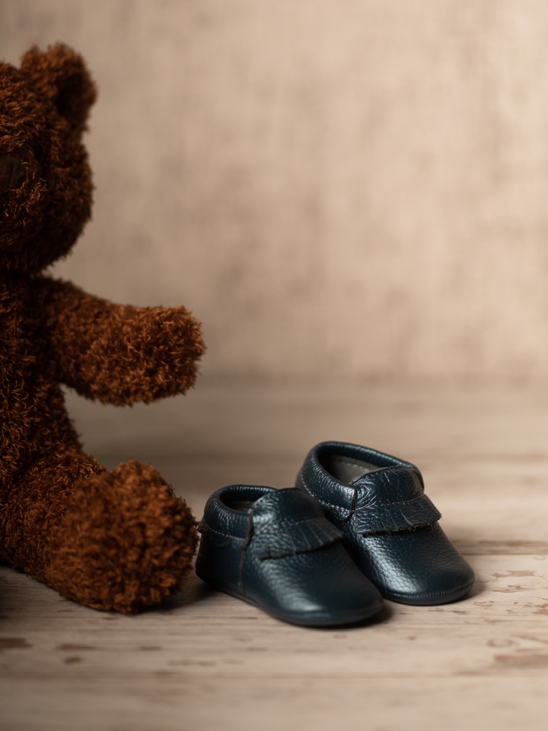 Dani Serisi Sedefli Mavi Bebek Makosen Ayakkabı