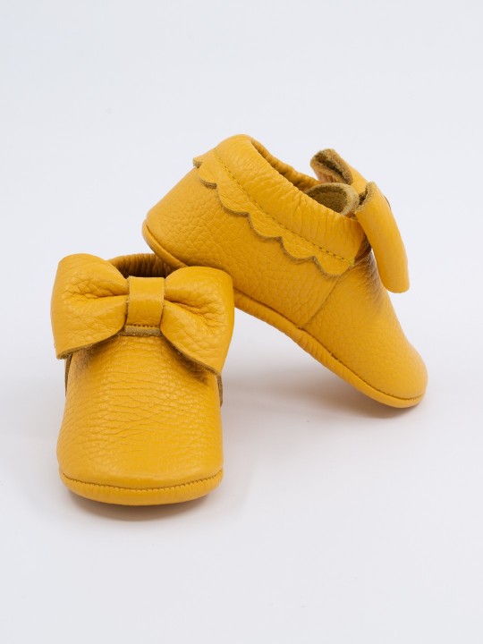 Pody Serisi Sarı Bebek Makosen Ayakkabı
