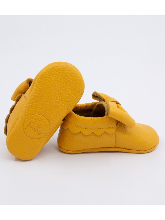 Pody Serisi Sarı Bebek Makosen Ayakkabı