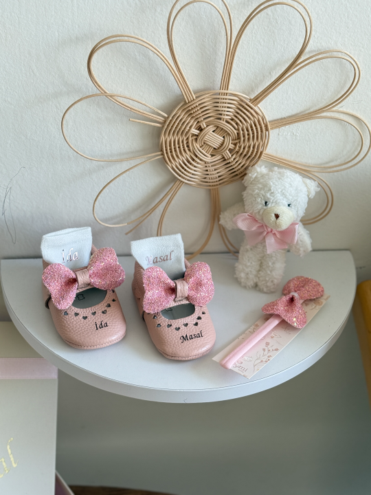 Pembe Shine Zıbınlı Bebek Hediye Seti
